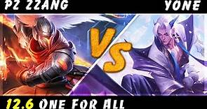 Pz Zzang - 5 Yasuo vs 5 Yone | One For All 2022 Patch 12.6 - Yasuo Gameplay