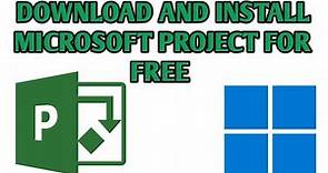 how to download microsoft project 2019 for free windows 11| ms project download