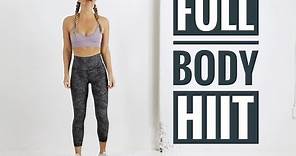 30 Minute FULL BODY HIIT Workout // No Equipment