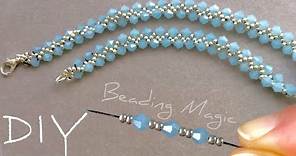 Easy Beaded Necklace Tutorial: Simple Seed Bead Necklace