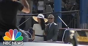 George Clooney's Wedding: Raw Footage | NBC News