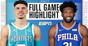 Charlotte Hornets vs. Philadelphia 76ers [FULL GAME HIGHLIGHTS] | NBA on ESPN