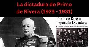 Historia en detalle. La dictadura de Primo de Rivera (1923-1931)