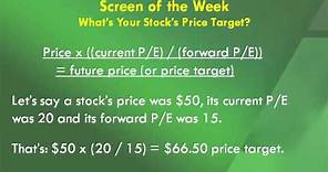 What's Your Stock's Price Target?