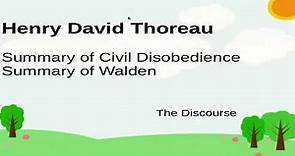Henry David Thoreau | Summary of Civil Disobedience | Summary of Walden