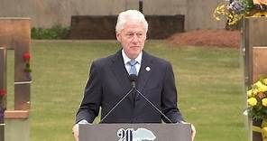 Bill Clinton speaks at Oklahoma City National Memorial