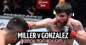 Jim Miller v Erick Gonzalez | Huge KO and UFC record! | UFC Fight Highlights