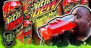 THIS MTN DEW IS HOT!!! | Mtn Dew Flaming Hot Chug w/ OKHIPHOP