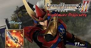 Naomasa Ii - Rare Weapon (Nightmare Difficulty) | Samurai Warriors 4-II