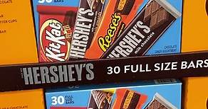 🍫 Full size Hershey’s Chocolate Bars are on sale at Costco just in time for Halloween! Just $16.39 through 10/23! #costco #hersheys #chocolate #halloweencandy
