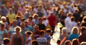 people walking a street