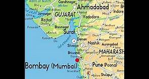 map of Mumbai [ Bombay ] [ India ]