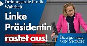 Beatrix von Storch (AfD) - Linke Präsidentin rastet aus! Ordnungsrufe für die Wahrheit!
