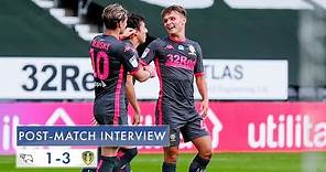 Post-match interview | Jamie Shackleton | Derby County 1-3 Leeds United