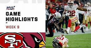 49ers vs. Cardinals Week 9 Highlights | NFL 2019