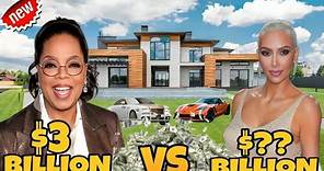 Oprah Winfrey VS Kim Kardashian - Lifestyle War 2024। net worth । house । cars । celebrity lifestyle