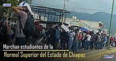 Estudiantes de la Escuela Normal Superior del Estado de Chiapas