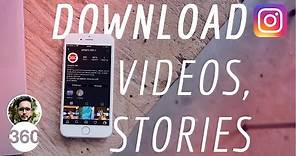 Download Instagram Stories | How to Download Videos, Photos, Stories From Instagram in Bulk