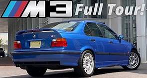 Walk Around and Overview: Manual 1998 BMW E36 M3 in Estoril Blue!