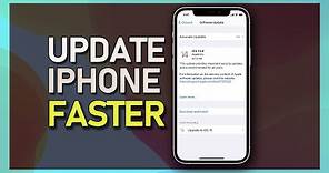 How To Update your iPhone Software Faster