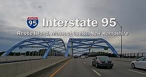 Interstate 95 Northbound in Rhode Island, Massachusetts, New Hampshire (for Treadmill Workout) #i95