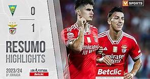 Resumo: Estoril Praia 0-1 Benfica (Liga 23/24 #8)