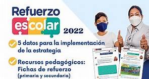 REFUERZO ESCOLAR 2022 I FICHAS DE REFUERZO I RVM 045 -2022 -MINEDU
