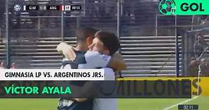 Víctor Ayala (1-0) Gimnasia LP vs Argentinos Jrs. | Fecha 1 - Superliga Argentina 2018/2019