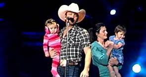 Justin Moore's wife and kids @ Eric Church concert