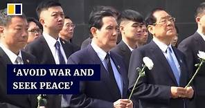 Former Taiwanese leader Ma Ying-jeou says massacre history holds lessons for both sides of strait