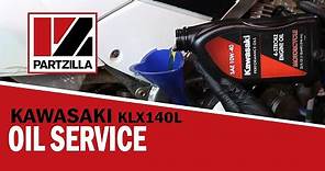 How to Change the Oil on a Kawasaki KLX 140L | Kawasaki KLX 140 Oil Change | Partzilla.com