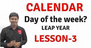 Calendar_Reasoning(Day of the Week?_Leap Year)|| Lesson-3