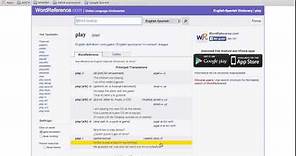 How to use wordreference.com