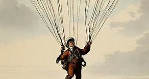 In 1797, the first successful parachute jump #history