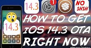 How To Install iOS 14.3 & Jailbreak Right Now Without SHSH Blobs (All Devices Except A14) (TUTORIAL)