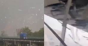 廣東潮州現龍捲風 鐵皮滿天飛 現場畫面驚人（視頻） | 房屋受損 | 樹木倒塌 | 鋪埔村 | 新唐人电视台
