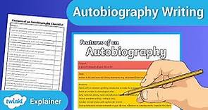 How To Write An Autobiography || What Is An Autobiography?