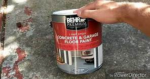 Concrete Patio Painting - DIY Home Improvement