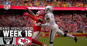 Las Vegas Raiders vs. Kansas City Chiefs Game Highlights | NFL 2023 Week 16