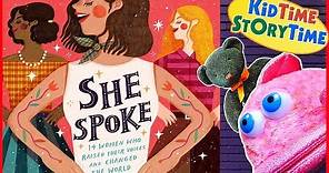 She Spoke | Nonfiction Books for Kids Read Aloud | Women's History Month