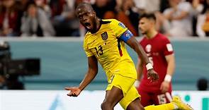 Ecuador's Enner Valencia scores the first two goals of the 2022 FIFA World Cup