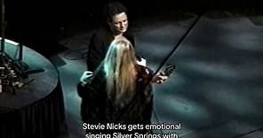 Stevie Nicks gets emotional singing Silver Springs with Lindsey Buckingham- 11/30/1997🤍 my heart. #stevienicks #stevienickstiktok #fleetwoodmactiktok #fleetwoodmac #buckinghamnicks #stevieandlindsey #lindseybuckingham