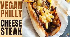 Vegan Philly Cheesesteak with Crispy Oyster Mushrooms