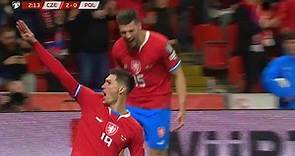 Tomas Cvancara gol 2-0 Czechy v Polska 3-1 / 24.03.2023 /