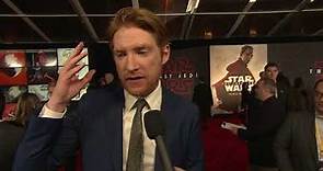 Star Wars: The Last Jedi: Domhnall Gleeson "General Hux" Red Carpet World Premiere Interview