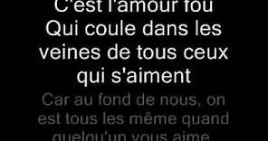 L'amour fou - Frédéric François + paroles