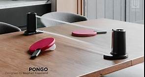 Pongo Table Tennis Set Red/Charcoal