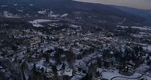 Williamstown, Williams College, Clark Museum (Aerial View / Winter 2019)
