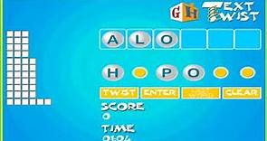TEXT TWIST 1 ONLINE WORD GAME FROM ZONE MSN COM
