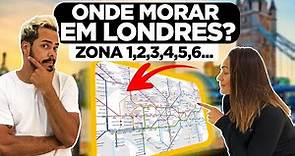 ONDE MORAR EM LONDRES, INGLATERRA 2020 ? ZONA 1, 2, 3, 4 5, 6...